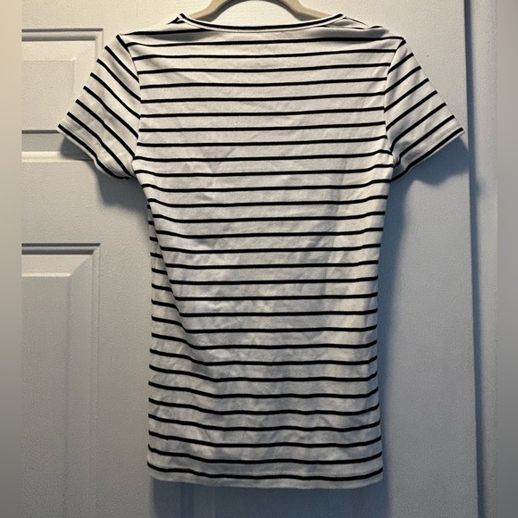 J. Crew Navy Striped T-Shirt Size S - Picture 2 of 2